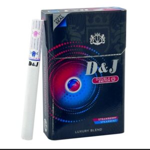 บุหรี่นอก D&J สตอเบอรี่+มิ้นต์ Double Switch